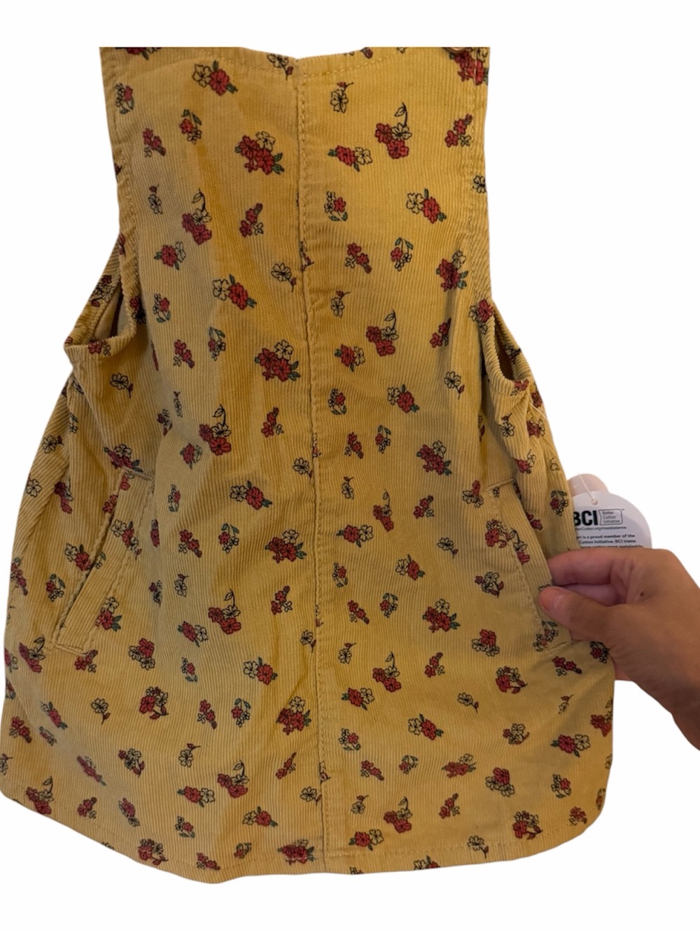 Toddler Corduroy Pinafore Dress - Picture 2 of 5